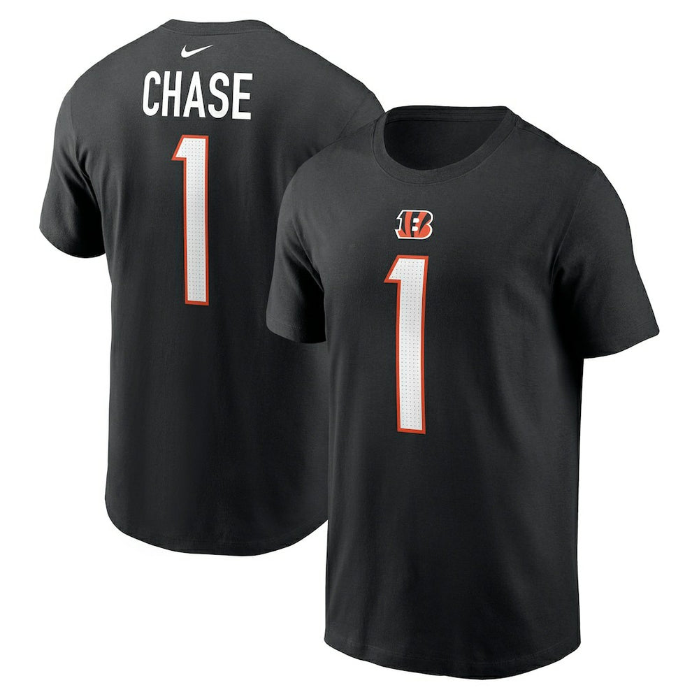 Ja'Marr Chase Cincinnati Bengals Player Name & Number T-Shirt Black - Nike