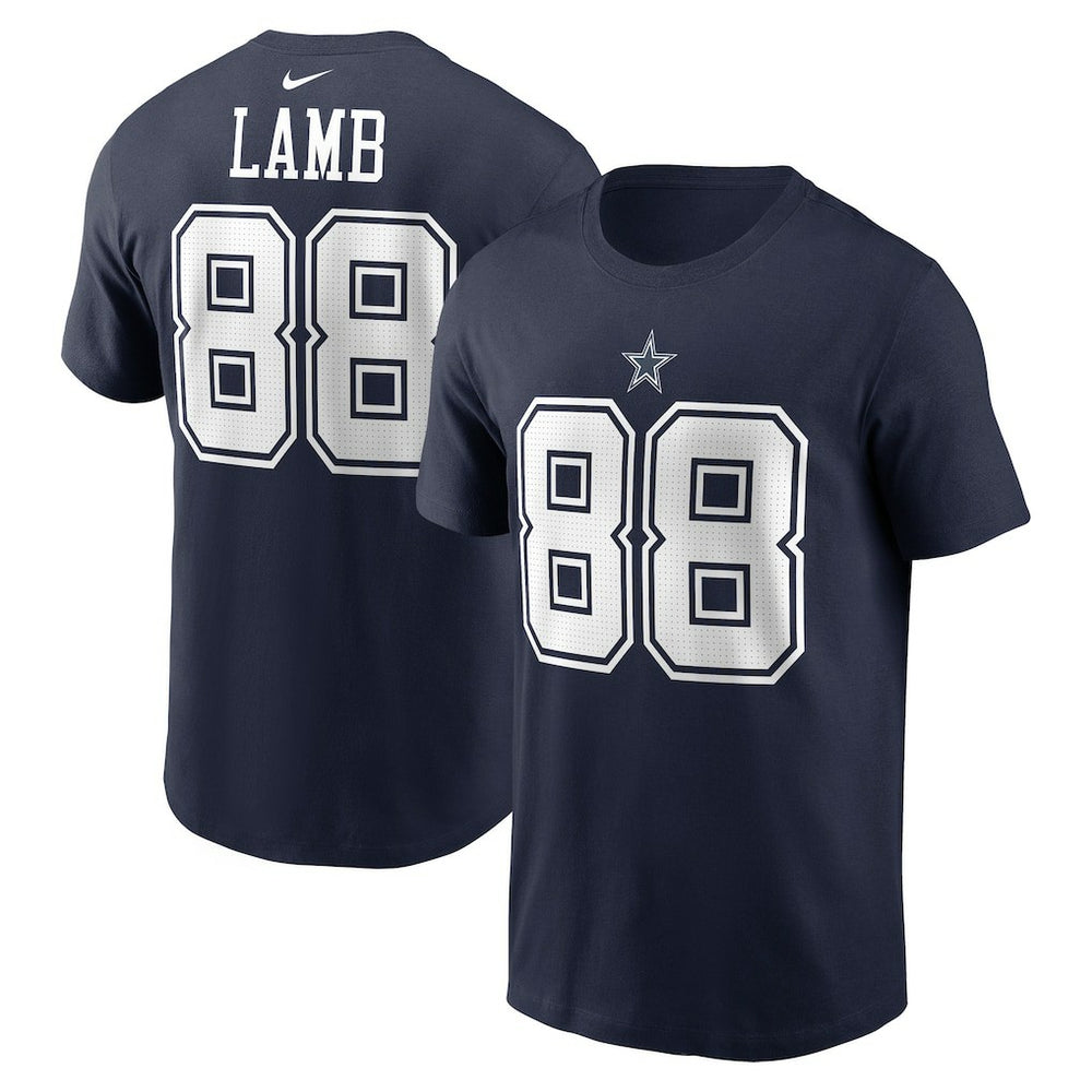 CeeDee Lamb Dallas Cowboys Player Name & Number T-Shirt Navy - Nike