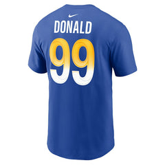 Aaron Donald Los Angeles Rams Player Name & Number T-Shirt Royal - Nike