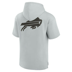 Buffalo Bills Unisex Elements Super Soft Fleece Short Sleeve Pullover Hoodie Gray - Fanatics