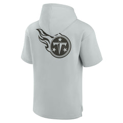Tennessee Titans Unisex Elements Super Soft Fleece Short Sleeve Pullover Hoodie Gray - Fanatics