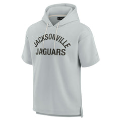 Jacksonville Jaguars Unisex Elements Super Soft Fleece Short Sleeve Pullover Hoodie Gray - Fanatics