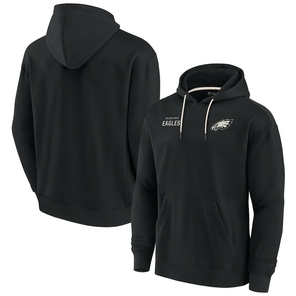 Philadelphia Eagles Unisex Elements Super Soft Fleece Pullover Hoodie Black - Fanatics