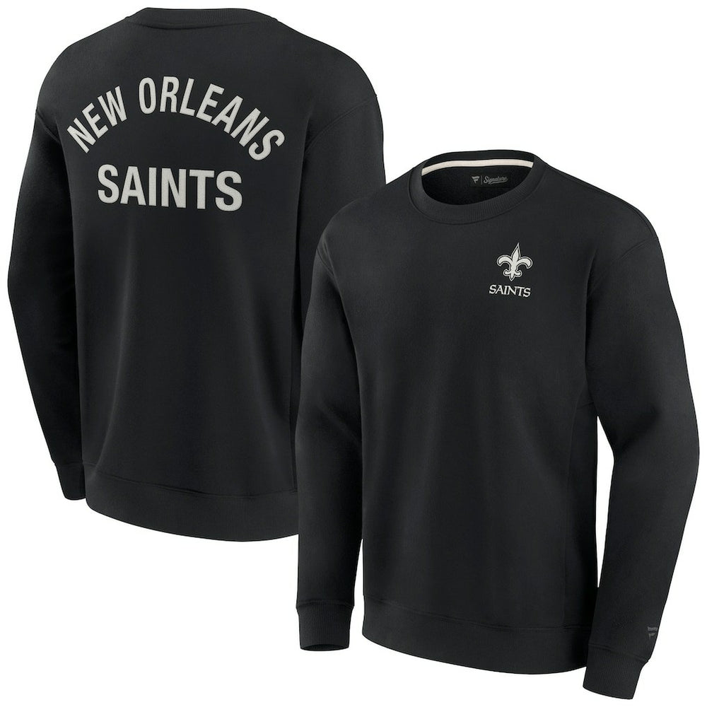 New Orleans Saints Unisex Elements Super Soft Pullover Sweatshirt Black - Fanatics