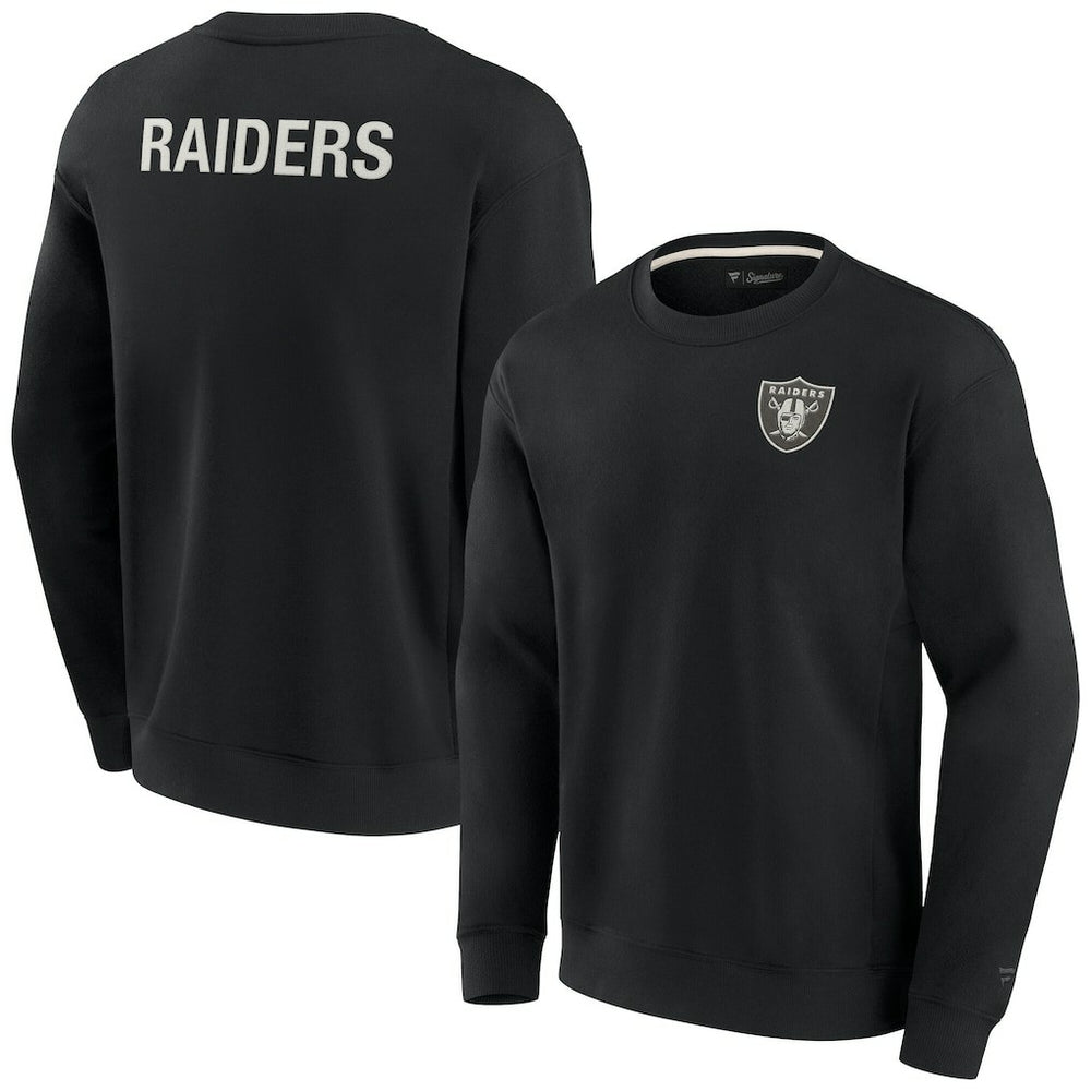 Las Vegas Raiders Unisex Elements Super Soft Pullover Sweatshirt Black - Fanatics