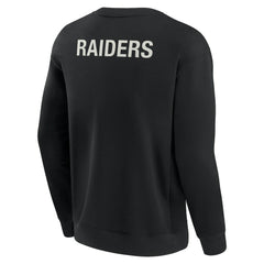 Las Vegas Raiders Unisex Elements Super Soft Pullover Sweatshirt Black - Fanatics