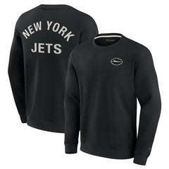 New York Jets Unisex Elements Super Soft Pullover Sweatshirt Black - Fanatics