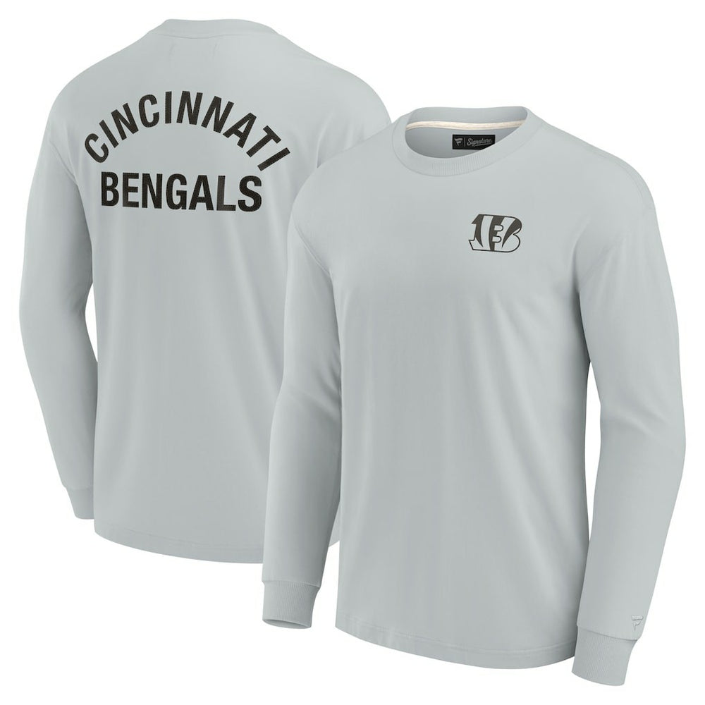 Cincinnati Bengals Unisex Elements Super Soft Long Sleeve T-Shirt Gray - Fanatics