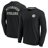 Pittsburgh Steelers Unisex Elements Super Soft Long Sleeve T-Shirt Black - Fanatics