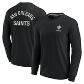 New Orleans Saints Unisex Elements Super Soft Long Sleeve T-Shirt Black - Fanatics