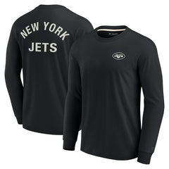 New York Jets Unisex Elements Super Soft Long Sleeve T-Shirt Black - Fanatics