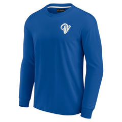Los Angeles Rams Unisex Elements Super Soft Long Sleeve T-Shirt Royal - Fanatics