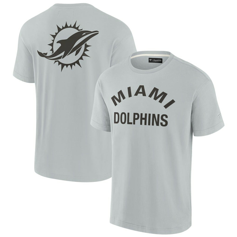 Miami Dolphins Unisex Elements Super Soft Short Sleeve T-Shirt Gray - Fanatics
