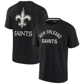 New Orleans Saints Unisex Elements Super Soft Short Sleeve T-Shirt Black - Fanatics