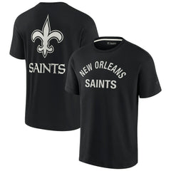 New Orleans Saints Unisex Elements Super Soft Short Sleeve T-Shirt Black - Fanatics