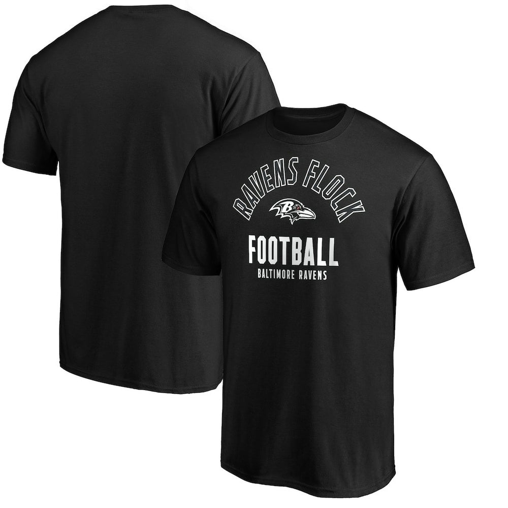 Baltimore Ravens Nickname Arc T-Shirt Black - NFL