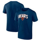Chicago Bears Arched Kicker Stencil T-Shirt Navy - NFL