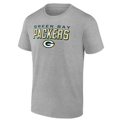 Green Bay Packers Swagger T-Shirt Heather Gray - NFL