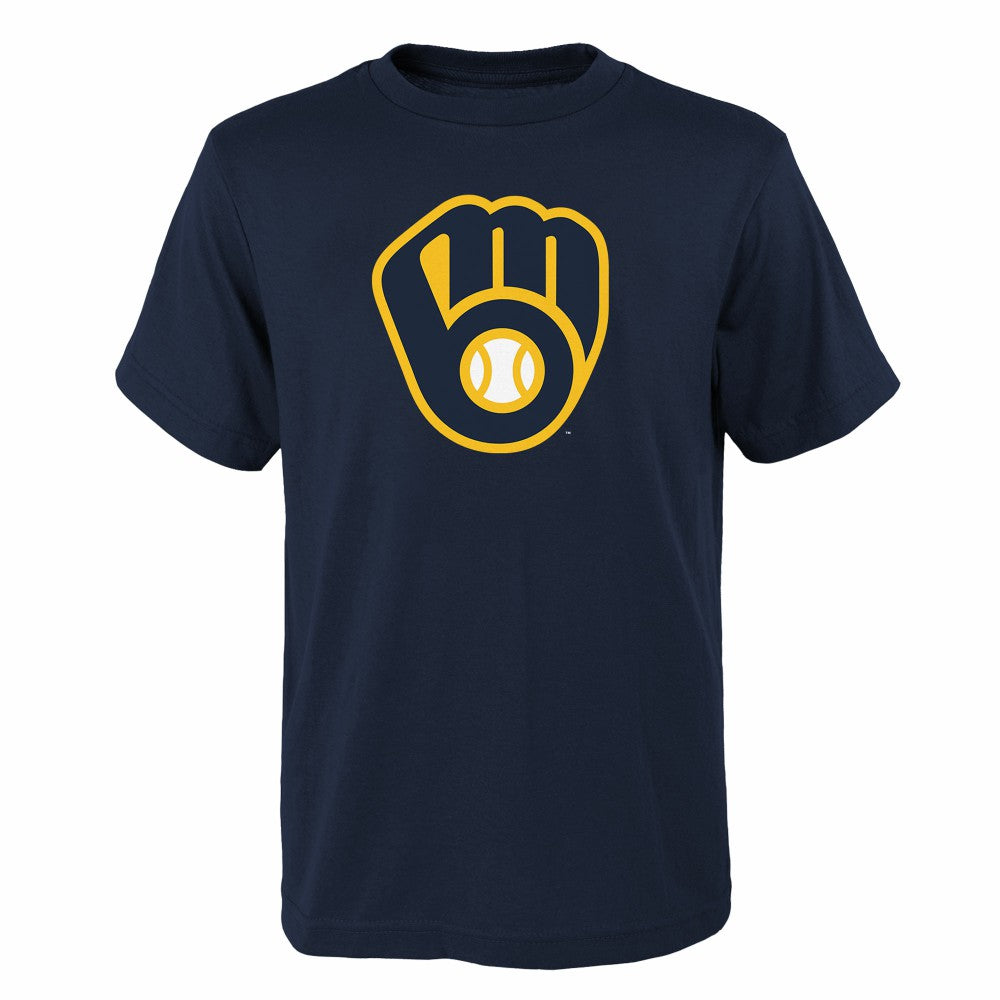 Milwaukee Brewers Youth Logo Primary Team T-Shirt Lifestyle