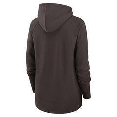 Cleveland Browns Women's Asymmetrical Raglan Full-Zip Hoodie Brown - Nike
