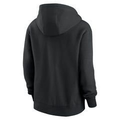 Carolina Panthers Women's Wordmark Club Fleece Pullover Hoodie Black - Nike