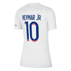 Nike Neymar Jr. Paris Saint-Germain Women's 2022/23 Third Breathe Stadium Replica Player Jerseys - White