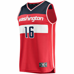 Fanatics - Anthony Gill Washington Wizards Fast Break Replica Jersey - Icon Edition - Red