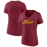Women's Burgundy Washington Commanders Back Home Again V-Neck T-Shirt - NFL