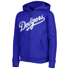 Los Angeles Dodgers Youth Wordmark Full-Zip Fleece Hoodie Sale