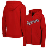 Washington Nationals Youth Wordmark Full-Zip Fleece Hoodie Near Me