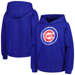 Chicago Cubs Youth Team Primary Logo Pullover Hoodie On Sale