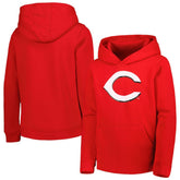 Cincinnati Reds Youth Team Primary Logo Pullover Hoodie On Sale