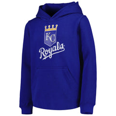 Kansas City Royals Youth Team Primary Logo Pullover Hoodie Online