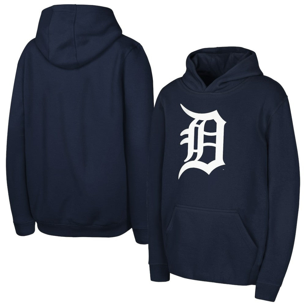 Detroit Tigers Youth Team Primary Logo Pullover Hoodie Online