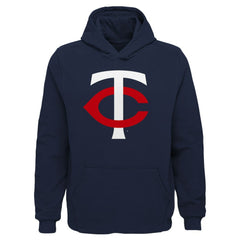 Minnesota Twins Youth Team Primary Logo Pullover Hoodie Lifestyle