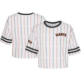 San Francisco Giants Girls Youth Ball Striped T-Shirt Online