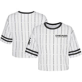 Chicago White Sox Girls Youth Ball Striped T-Shirt Lifestyle
