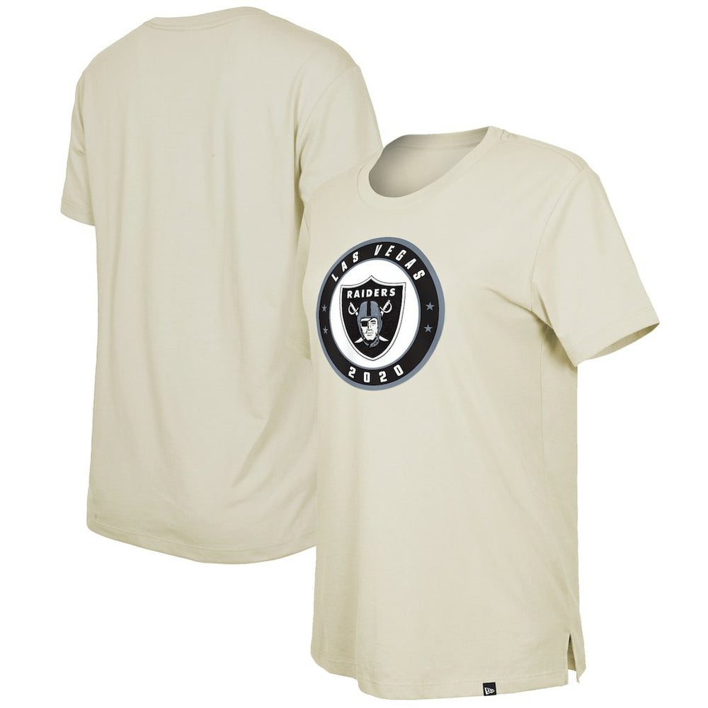 Las Vegas Raiders New Era Women's 2023 NFL Draft T-Shirt Cream - NFL