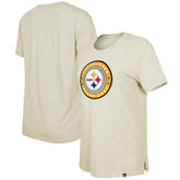 Pittsburgh Steelers New Era Women's 2023 NFL Draft T-Shirt Cream - NFL