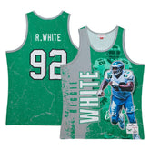 Reggie White Philadelphia Eagles 1992 Player Burst Tank Top Kelly Green - Mitchell & Ness