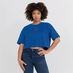 Chicago Cubs Fanatics Women's Elements Super Soft Boxy Cropped T-Shirt Sale