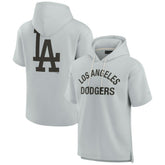 Los Angeles Dodgers Fanatics Unisex Elements Super Soft Fleece Short Sleeve Pullover Hoodie Sale