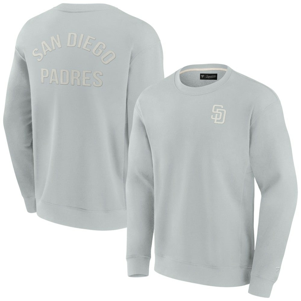 San Diego Padres Fanatics Unisex Super Soft Pullover Crew Sweatshirt discount