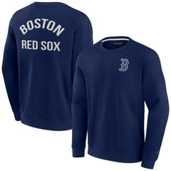 Boston Red Sox Fanatics Unisex Super Soft Pullover Crew Sweatshirt Sale