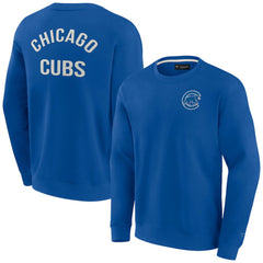 Chicago Cubs Fanatics Unisex Super Soft Pullover Crew Sweatshirt On Sale