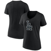 Los Angeles Dodgers Women's Rough Diamond V-Neck T-Shirt Sale