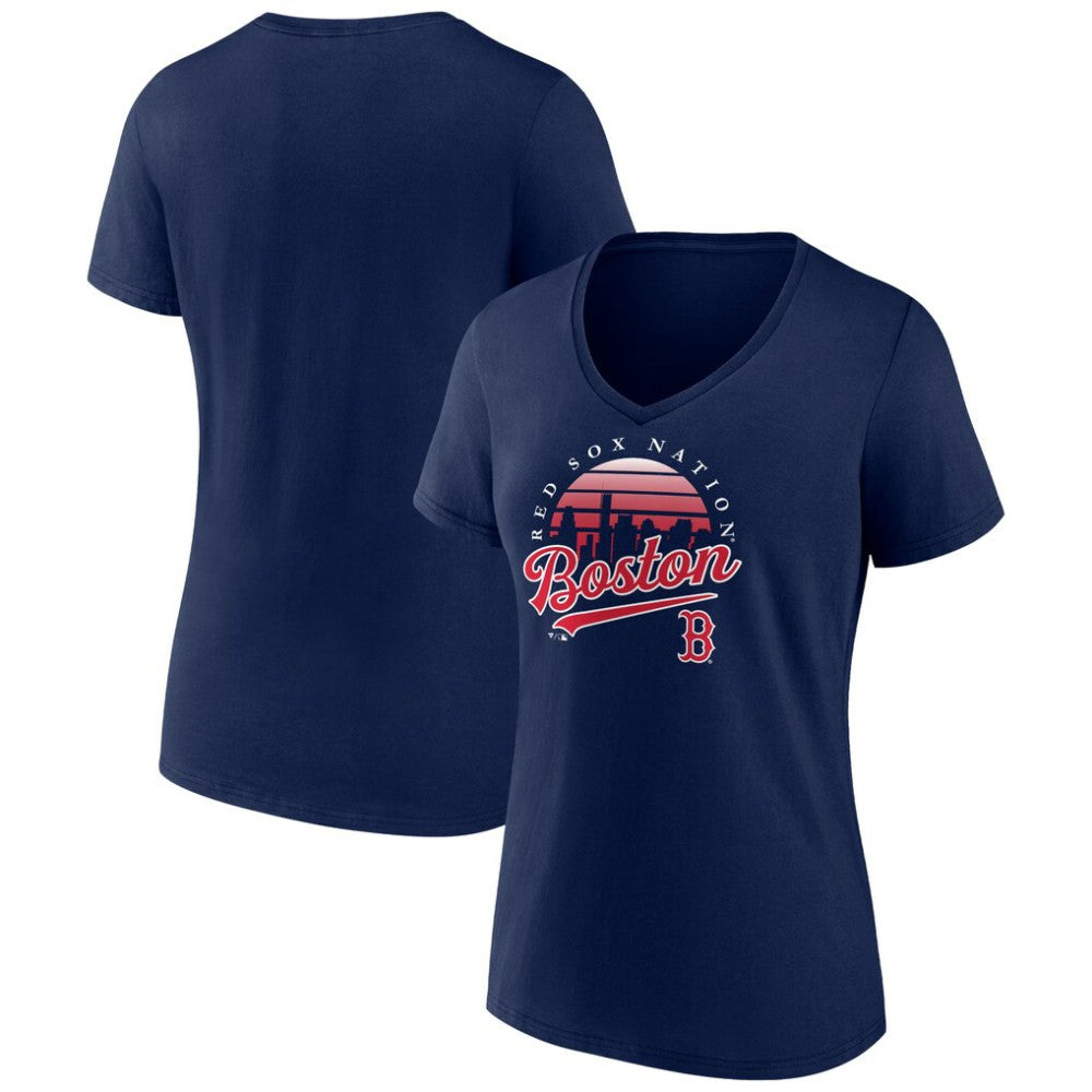 Boston Red Sox Women's One Champion V-Neck T-Shirt Lifestyle