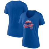 Chicago Cubs Women's One Champion V-Neck T-Shirt Lifestyle
