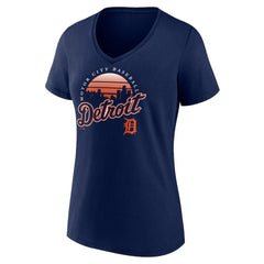 Detroit Tigers Women's One Champion V-Neck T-Shirt Clearance