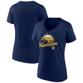 Milwaukee Brewers Women's One Champion V-Neck T-Shirt Online